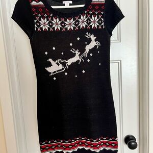 Holiday Reindeer Knit Dress